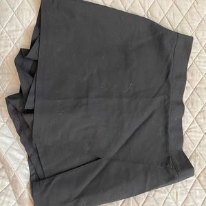 black side zipper skort